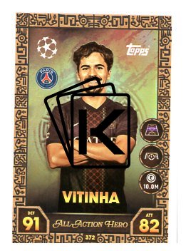 fotbalová kartička 2025-26 Topps Match Attax UCC 372 Vitinha (Paris Saint-Germain)