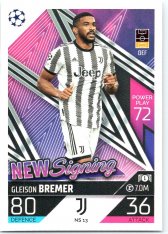 Fotbalová kartička 2022-23 Topps Match Attax UCL New Signing NS13 Gleison Bremer Juventus