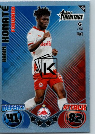 fotbalová kartička 2024-25 Topps Match Attax UEFA Club Competitions Topps Heritage 468 Karim Konate (FC Salzburg)