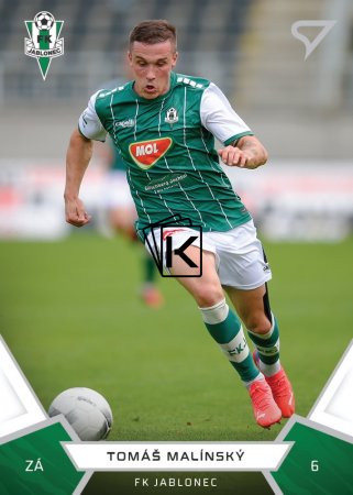 fotbalová kartička 2021-22 SportZoo Fortuna Liga 106 Tomáš Malínský FK Jablonec