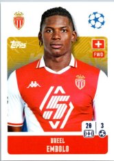 2024-25 Topps Champions League 63 Breel Embolo (AS Monaco)