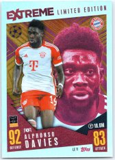 2023-24 Topps Match Attax EXTRA UEFA Club Competition Extreme Limited Edition LE11 Alphonso Davies (FC Bayern München)
