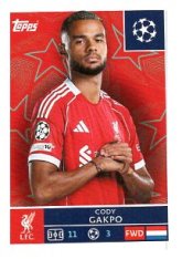 2025-26 Topps Champions League  Liverpool FC 264 Cody Gakpo