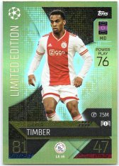Fotbalová kartička 2022-23 Topps Match Attax UCL Limited Edition LE16 Jurrien Timber AFC Ajax