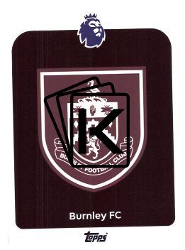 fotbalová kartička 2025-26 Topps  Premier League 307 Burnley Logo
