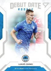 fotbalová kartička SportZoo 2020-21 Fortuna Liga Serie 2 Debut Date Rookie DR08 Lukáš Csáno FC Slovan Liberec