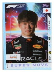 2025 Topps Turbo Attax F1 Oracle Red Bull Racing Supernova 339 Yuki Tsunoda