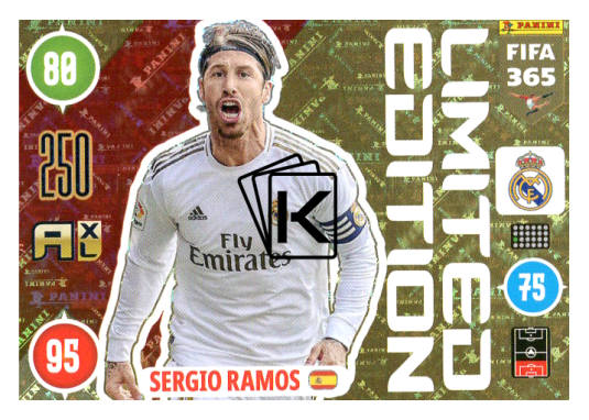 Panini Adrenalyn XL FIFA 365 2021 Limited Edition Sergio amos Real Madrid CF