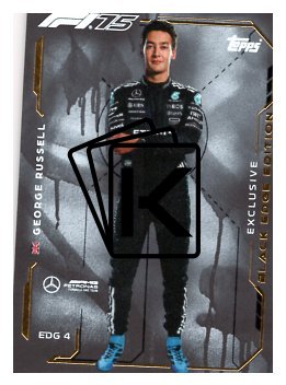 2025 Topps Turbo Attax F1 Mercedes AMG Black Edge EDG4 George Russell