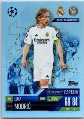 fotbalová kartička 2024-25 Topps Match Attax UEFA Club Competitions 127 Luka Modric (Real Madrid CF)  -  Captain