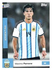 fotbalová kartička 2025-26 Topps Team Set Argentina 12 Máximo Perrone