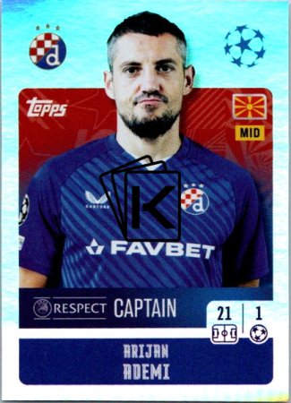 2024-25 Topps Champions League 468 Arijan Ademi (GNK Dinamo Zagreb)