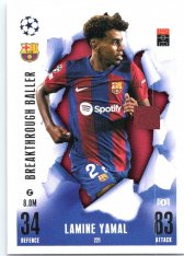2023-24 Topps Match Attax EXTRA UEFA Club Competition Breakthrough Ballers 221 Lamine Yamal (FC Barcelona)