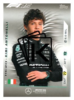 2025 Topps Turbo Attax F1 Mercedes AMG  43	Kimi Antonelli
