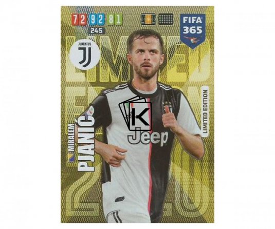 Fotbalová kartička Panini FIFA 365 – 2020 Limited Edition Miralem Pjanic Juventus