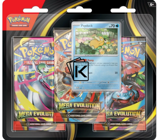 Pokémon Mega Evolution 3 Pack Blister - Psyduck
