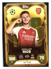 fotbalová kartička 2025-26 Topps Match Attax UCC 100 Club 463 Declan Rice (Arsenal)