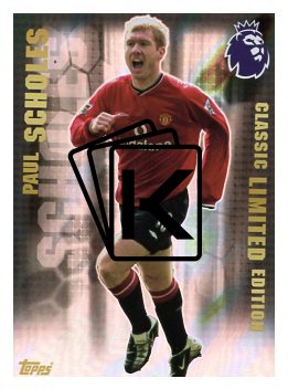 fotbalová kartička 2025-26 Topps  Premier League - Classic Limited Edition LE10 Paul Scholes (Manchester United)