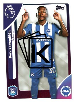 fotbalová kartička 2025-26 Topps  Premier League 76  Pervis Estupiñán (Brighton & Hove Albion)