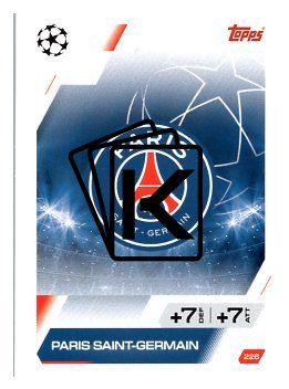 fotbalová kartička 2025-26 Topps Match Attax UCC 226 Team Logo (Paris Saint-Germain)