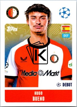 2024-25 Topps Champions League 213 Hugo Bueno(Feyenoord)
