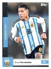 fotbalová kartička 2025-26 Topps Team Set Argentina 10 Enzo Fernández