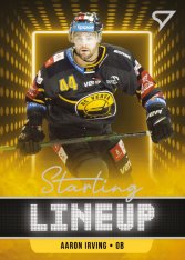 hokejová kartička 2021-22 SportZoo Tipsport Extraliga Serie 2 Starting Line Up SLU-68 Aaron Irving HC Verva Litvínov