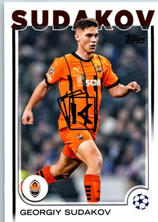 fotbalová kartička 2024-25 Topps UEFA Club Competitions Flagship 119 Georgiy Sudakov Shakhtar Donetsk