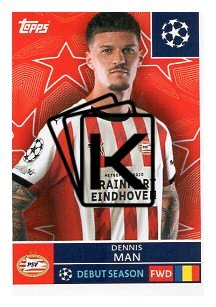 2025-26 Topps Champions League PSV Eindhoven 381 Dennis Man