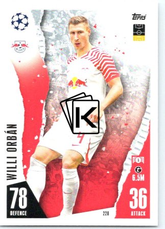 Fotbalová kartička 2023-24 Topps Match Attax UEFA Club Competitions 228 Willi Orbán RB Leipzig