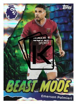 fotbalová kartička 2025-26 Topps  Premier League - Beast Mode 437 Emerson Palmieri (West Ham United)
