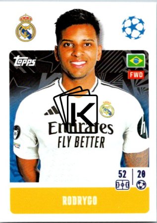 2024-25 Topps Champions League 328 Rodrygo (Real Madrid CF)