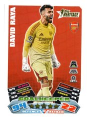 fotbalová kartička 2025-26 Topps Match Attax UCC 388 David Raya (Arsenal)