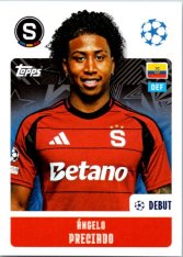2024-25 Topps Champions League 425  Ángelo Preciado (AC Sparta Praha)