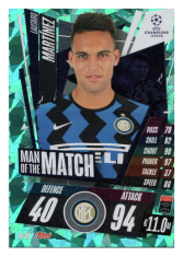 fotbalová kartička 2020-21 Topps Match Attax Champions League MTM7 Lautaro Martinez FC Inter Milan Update