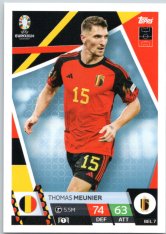 fotbalová karta Topps Match Attax EURO 2024 BEL7 Thomas Meunier (Belgium)