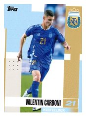 fotbalová kartička 2024-25 Topps Argentina Team Set 12 Valentín Carboni