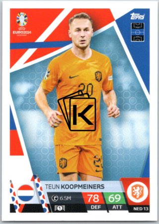 fotbalová karta Topps Match Attax EURO 2024 NED13 Teun Koopmeiners (Netherlands)