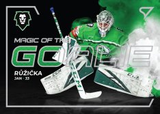 hokejová kartička 2021-22 SportZoo Tipsport Extraliga Magic of the Goalie MG-6 Jan Růžička BK Mladá Boleslav
