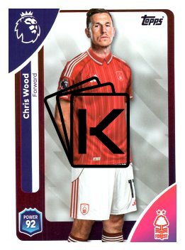 fotbalová kartička 2025-26 Topps  Premier League 249 Chris Wood (Nottingham Forest)