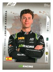 2025 Topps Turbo Attax F1 Aix Racing F3 Ones to Watch HP 236 Javier Sagrera