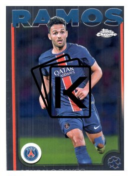 fotbalová kartička 2024-25 Topps Chrome UCC 31 Gonçalo Ramos, Paris Saint-Germain