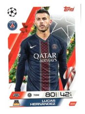 fotbalová kartička 2025-26 Topps Match Attax UCC Winter Collection Paris Saint-Germain 233 Lucas Hernández