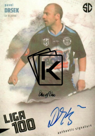 podepsaná karta 2025 Supr Cards Liga 100 DR-PA Pavel Drsek SK Kladno 1of1