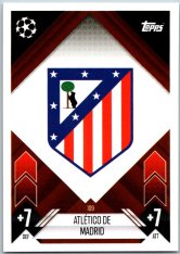 fotbalová kartička 2024-25 Topps Match Attax UEFA Club Competitions 109 Team Badge (Atletico de Madrid)