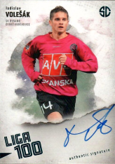 podepsaná karta 2025 Supr Cards Liga 100 VO-LA Ladislav Volešák SK Dynamo České Budějovice Turuoise /3