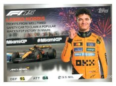 2025 Topps Turbo Attax F1 McLaren  Epic Moments  100 Lando Norris