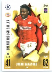 2023-24 Topps Match Attax EXTRA UEFA Club Competition Breakthrough Ballers 226 Johan Bakayord (PSV Eindhoven)