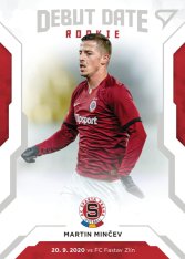 fotbalová kartička SportZoo 2020-21 Fortuna Liga Serie 2 Debut Date Rookie DR03 Martin Minčev AC Sparta Praha