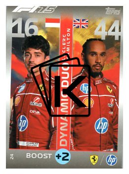 2025 Topps Turbo Attax F1 Scuderia Ferrari HP 24	Charles Leclerc / Lewis Hamilton
